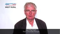 Législatives 2017. Jean-Paul Cam : 3e circonscription du Finistère (Brest rural)