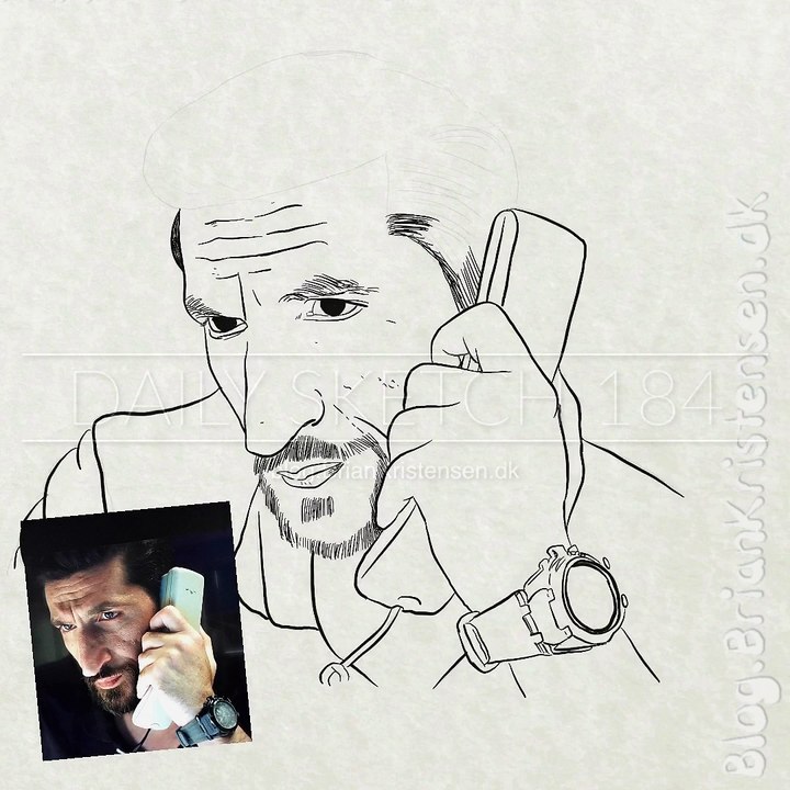 Drawing Danish Actor Fares Fares