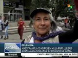 Maestros de Colombia siguen exigiendo condiciones laborales dignas
