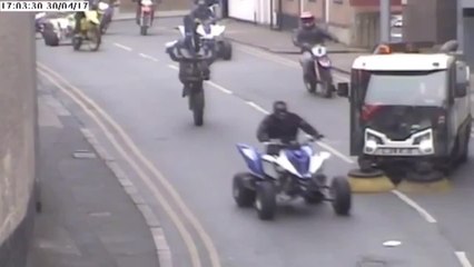 Biker Gang Cause Absolute Mayhem In Busy City Centre