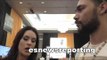 boxing star keith thurman talks boxing with NFL Coach Jennifer Welter  - EsNews boxing