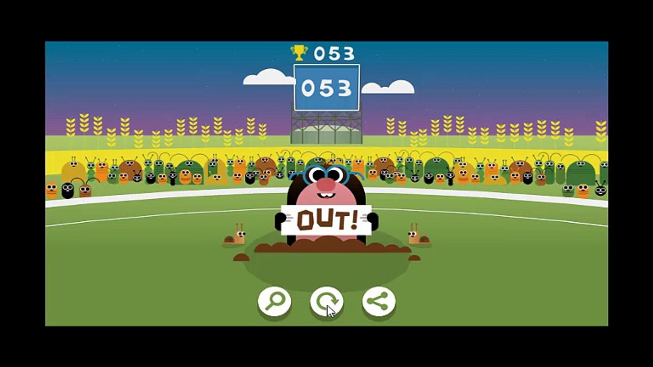 Google Cricket -  I got 100 runs