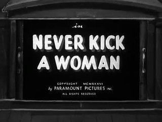 Popeye (1933) E 38 Never Kick A Woman