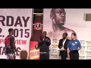 chris pearson weigh in and faceoff - EsNews boxing