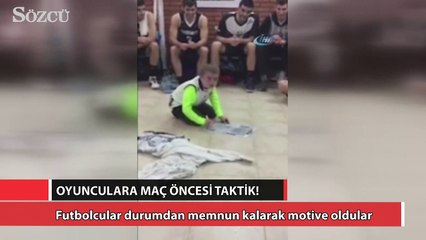 Down sendromlu küçük taraftardan futbolculara taktik