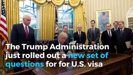 It just got a lot harder to get a visa in the United States