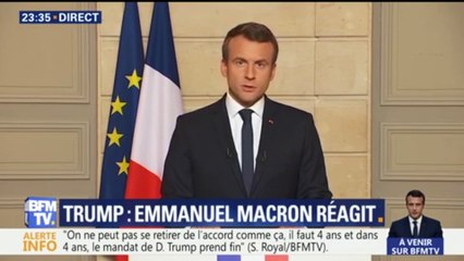Macron: Trump a commis "une faute pour l'avenir de notre planète"