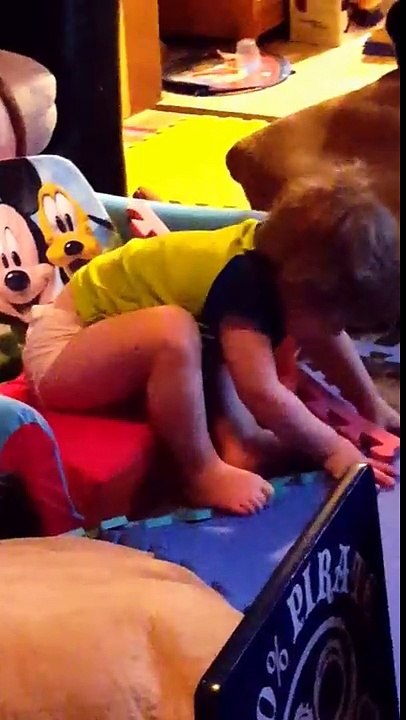 Aden and Ethan working on puzzle