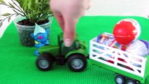 Toys Vehicles and Kinder Surprise  - Toy train, Toys Tractor, Toys Loader - Vi