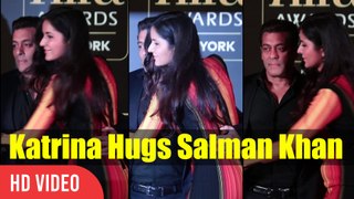 Cute Moment Katrina Kaif Hugs Salman Khan | IIFA Awards 2017 Press Conference