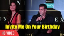 Invite Me On Your Birthday Katrina | Salman khan To Katrina Kaif | IIFA Awards 2017 Press Conference