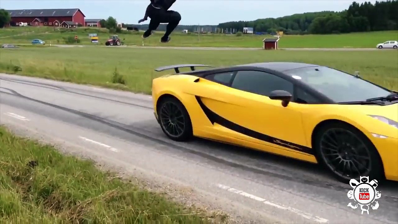 Amazing Jump Over Cars Compilation 2017