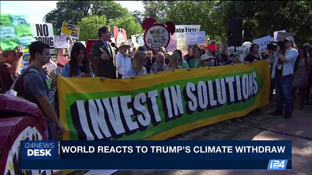 i24NEWS DESK | World reacts to Trump's climate withdraw | Thursday, June 1st 2017