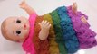 Kinetic Sand Cake Baby Doll Bath Time Learn Colors Play Doh Toy Surprise Eggs