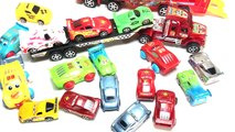 Learning Color With Disney PIXAR Cars Lightning McQueen Mack Truck Jeep for kids car toys