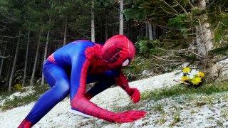 Spiderman vs Joker vs Frozen Elsa - Disney Princess Kidnaps! Fun Superhero In Real Life