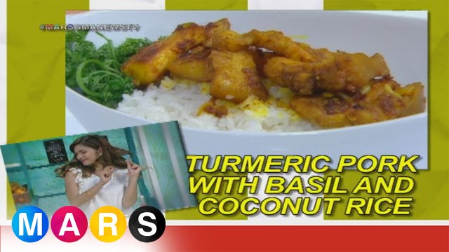 Mars Masarap: Turmeric Pork with Basil and Coconut Rice by Andrea Torres