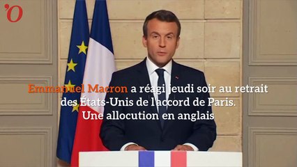 «Make our planet great again»: Macron parodie Trump pour mieux le critiquer