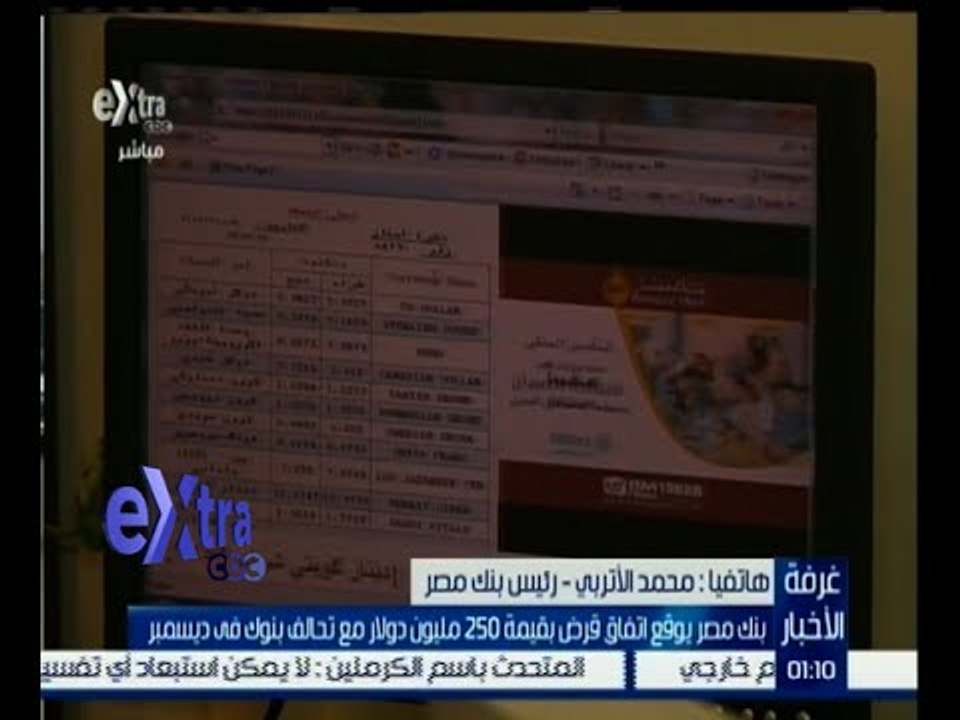 #غرفة_الأخبار | بنك مصر يوقع اتفاق قرض بقيمة 250 مليون دولار مع تحالف بنوك في ديسمبر