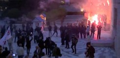 Molotov Cocktails & Tear Gas - Anti-Austerity protesters clash with police in Athens