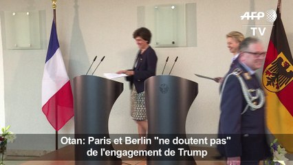 Otan: Paris et Berlin "ne doutent pas" de l'engagement de Trump