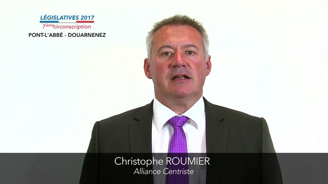 Législatives 2017. Christophe Roumier : 7e circonscription du Finistère (Pont-l'Abbé-Douarnenez)