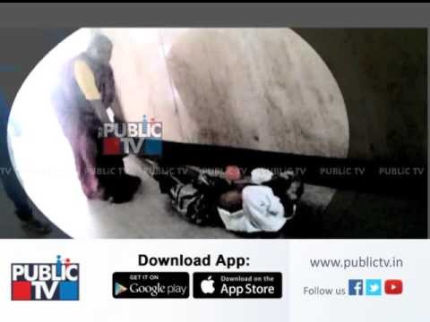 Wife drags her husband on floor as Hospital staff refused to give wheelchair