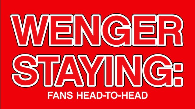 Arsenal fans clash over Wenger deal