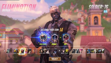 Overwatch: TIL you can see your hero's shadow from the hero selection screen on Castillo
