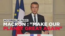 Le message de Macron aux Américains : 