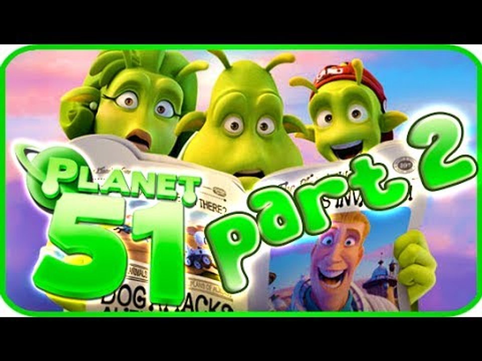 Planet 51 Walkthrough Part 2 (PS3, Xbox 360, Wii) - Movie Game