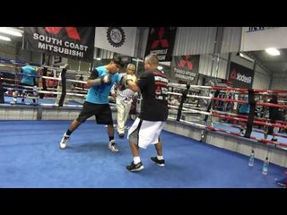 Robert Garcia Mikey Garcia Working In Camp For Adrien Broner - EsNews Boxing