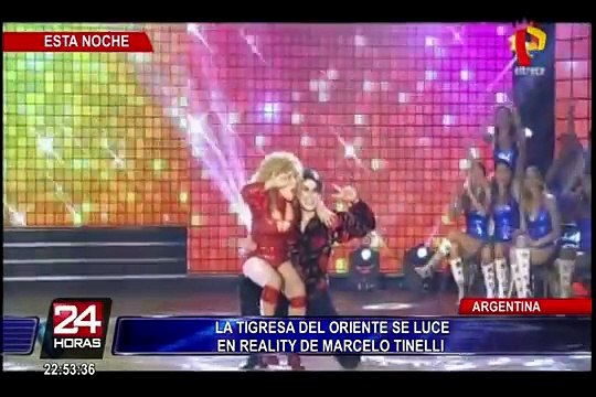 La Tigresa del Oriente se luce en programa de Marcelo Tinelli