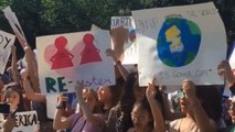 Protesters speak out against Paris Agreement withdrawal