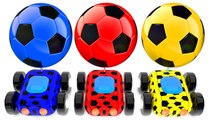 Learn Colors With Soccer Car Balls for Children -Colors Balloons Balls Wooden Toys Collection