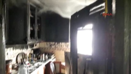 Kocaeli Buzdolabının Patlayan Motoru Mutfağı Yaktı