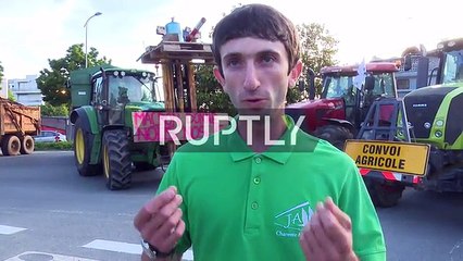 France La Rochelle farmers demand payment of CAP subsidies