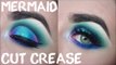 MERMAID CUT CREASE makeup tutorial - La Splash , Wycon, Nabla, NYX, Mac, Kiko