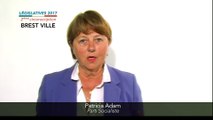 Législatives 2017. Patricia Adam : 2e circonscription du Finistère (Brest)