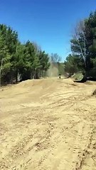 Chute en motocross