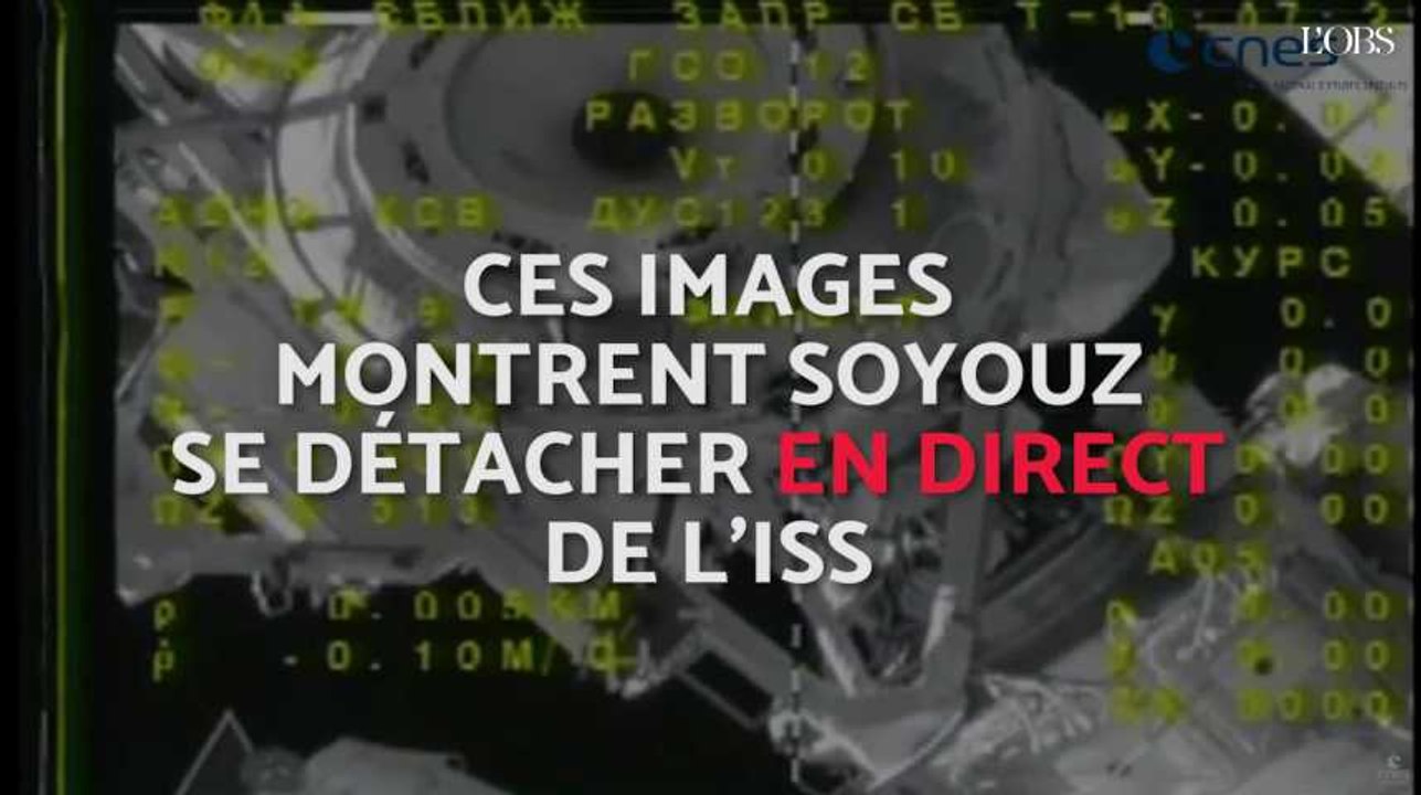 Regardez Thomas Pesquet quitter l'ISS à bord de Soyouz