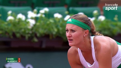 Roland-Garros 2017 : Défense superbe de Kristina Mladenovic (5-5)