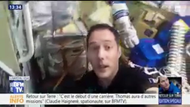 Depuis le vaisseau Soyouz, Thomas Pesquet raconte sa descente vers la Terre