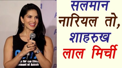 Salman Khan is Coconut and Shahrukh is Red Chilli, says Sunny Leone | FilmiBeat