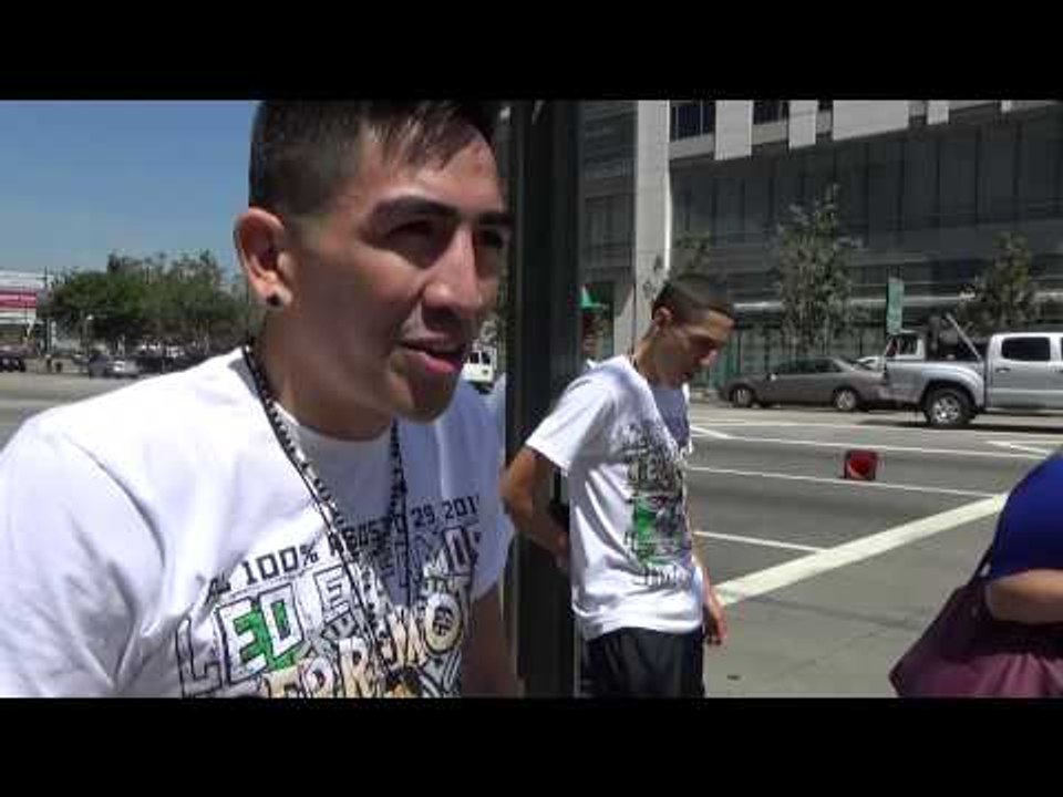 behind the scenes leo santa cruz hours before weigh in - EsNews