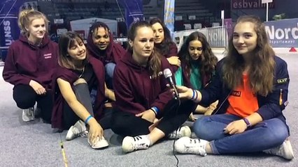 Interview de Morgane du lycée F.Mauriac de Bordeaux.Chpt de France UNSS de HIP hop