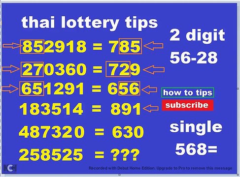 thai lottery tips best formula 100%win