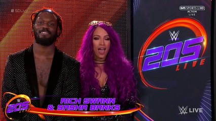 Rich Swann and Sasha Banks Segment