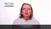 Législatives 2017. Françoise Chauveau : 5e circonscription du Finistère (Landivisiau-Lesneven)