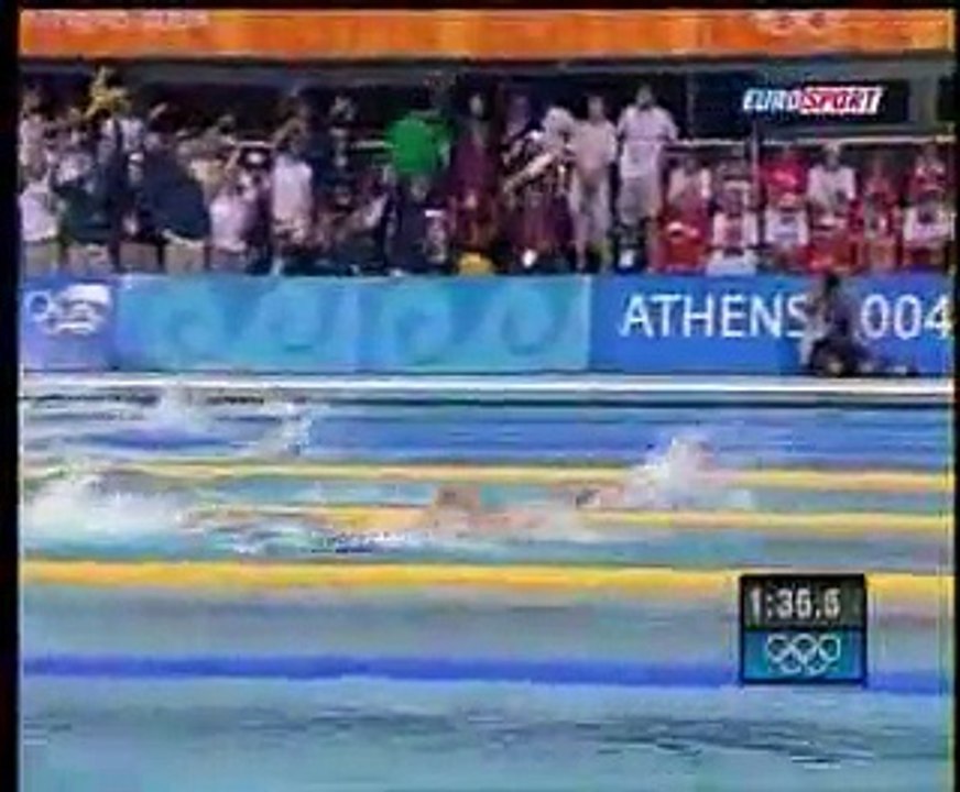 Laure Manaudou, championne olympique du 400 mètres nage libre à Athènes